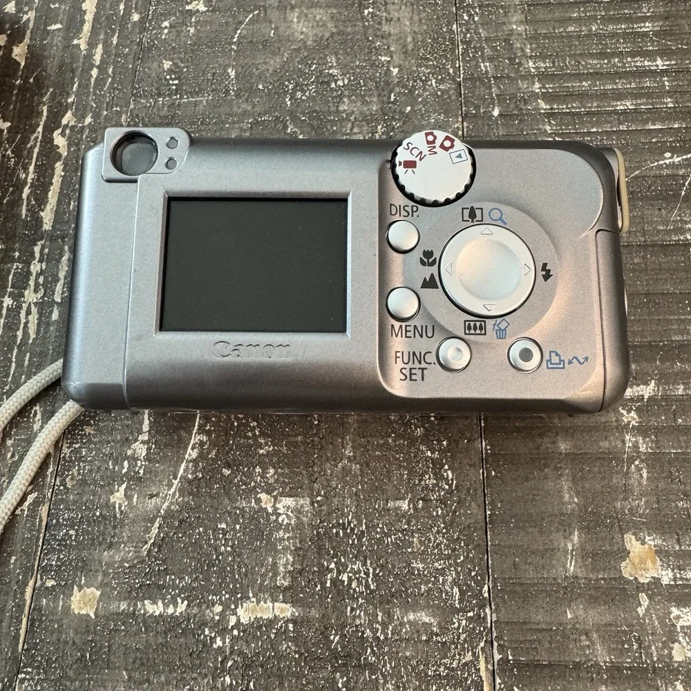 Canon PowerShot A410 Digital y2k Camera 3.2MP Silver Compact Digicam WORKS